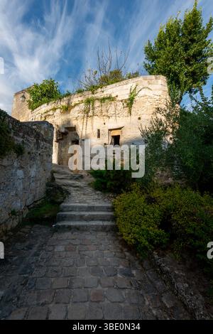 Im Dorf Saint-Emilion. St-Emilion, Gironde, Nouvelle-Aquitaine, Frankreich Stockfoto