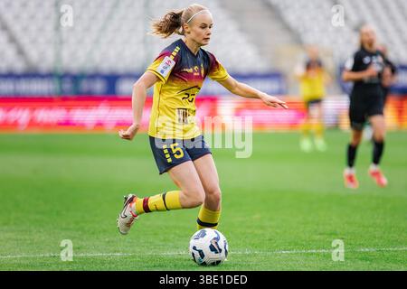 Lodz, Polen. Mai 2025. Zofia Gietkowska aus Pogon im Finale des Polnischen Pokalpokals 2025 zwischen KKS Czarni Antrans Sosnowiec und Pogon Szczecin im Wladyslaw Krol Municipal Stadium. Endstand; KKS Czarni Antrans Sosnowiec 1:1 (Elfmeter 4:3) Pogon Szczecin. (Foto: Mikolaj Barbanell/SOPA Images/SIPA USA) Credit: SIPA USA/Alamy Live News Stockfoto