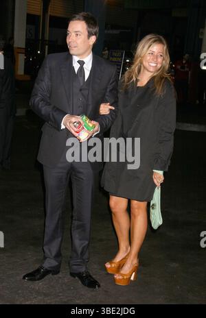 Jimmy Fallon und seine Frau Nancy Juvonen beim sechsten jährlichen Can-Do Awards in Aid of Food Bank for New York am 21. April 2009 Stockfoto
