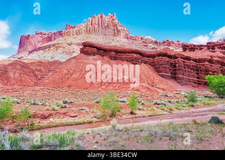 Usa, Utah, Castle Rock Formation, Capitol Reef National Park Stockfoto