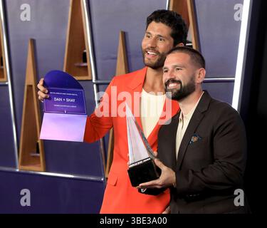 Las Vegas, USA. Mai 2025. LAS VEGAS - 26. MAI: Dan Shay bei den American Music Awards 2025 im Fontainebleau Las Vegas am 26. Mai 2025 in Las Vegas, NV. (Foto: Katrina Jordan/SIPA USA) Credit: SIPA USA/Alamy Live News Stockfoto