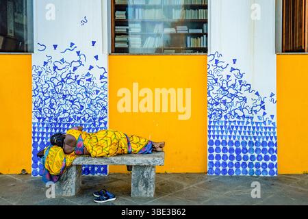 Indien, Pondichery, french Quarter Stockfoto