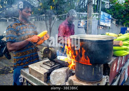 Indien, Pondichery, french Quarter Stockfoto
