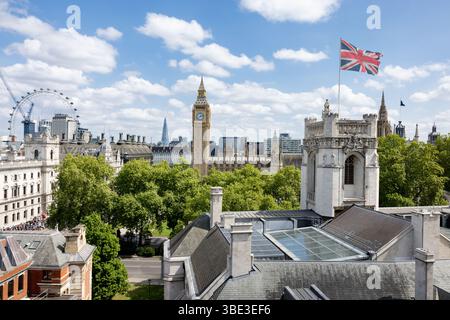 Skyline von Westminster in London, Großbritannien Stockfoto