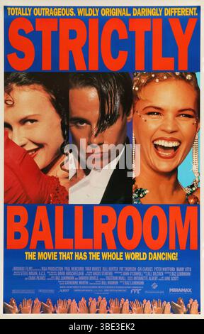 Ballsaal Dancing Strict Ballroom Jahr : 1992 Australien Regie: Baz Luhrmann Tara Morice, Paul Mercurio, Sonia Kruger Poster Stockfoto