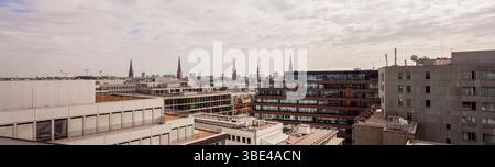 Hamburg, Deutschland Stadtbild Panorama Stockfoto