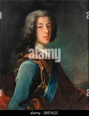 Jean-Baptiste Van Loo - Ritratto di gentiluomo. Stockfoto