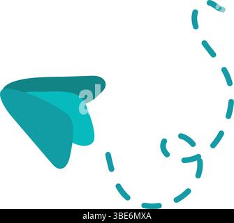 Fliegende Papierebene. Vektor Stock Vektor