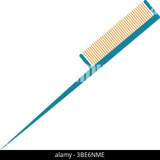 Langer Kamm mit Griff. Vektor Stock Vektor