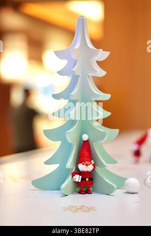 Niedliches Weihnachtsfest Aus Filz Stockfoto