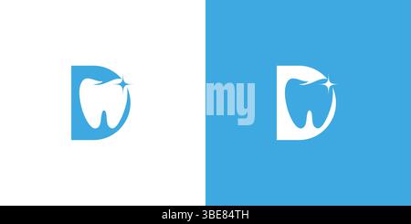 Modernes und professionelles dentales Logo-Design Stock Vektor