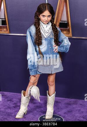 LAS VEGAS, NEVADA, USA - 26. MAI: Taylen Biggs kommt bei den American Music Awards 2025 an, die am 26. Mai 2025 im Fontainebleau Las Vegas in Las Vegas, Nevada, USA, stattfinden. (Foto: Xavier Collin/Image Press Agency) Stockfoto