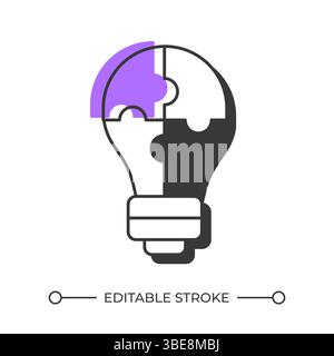 Problem beim Beheben des Symbols für Offset-Schattenlinie Stock Vektor