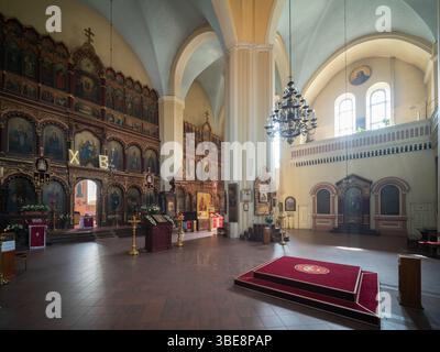 Kathedrale der Theotokos, byzantinische orthodoxe Kirche in Vilnius, Litauen Stockfoto