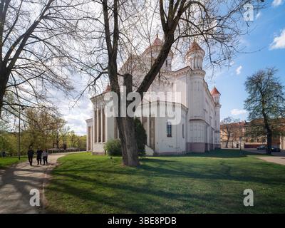 Kathedrale der Theotokos, byzantinische orthodoxe Kirche in Vilnius, Litauen Stockfoto