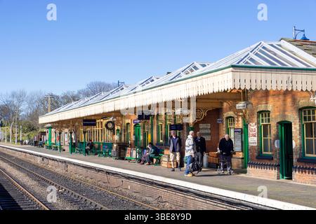 Sheringham Norfolk Sheringham Station Bahnsteig Sheringham Norfolk England Großbritannien GB Europa Stockfoto