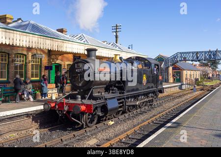 Sheringham Norfolk Sheringham Station Sheringham Dampfzug im Bahnhof der North Norfolk Railway Sheringham Norfolk England Großbritannien GB Europa Stockfoto