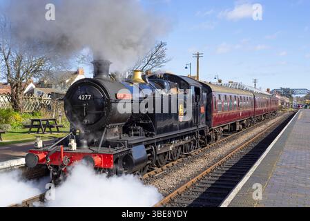 Sheringham Norfolk Sheringham Station Sheringham Dampfzug im Bahnhof der North Norfolk Railway Sheringham Norfolk England Großbritannien GB Europa Stockfoto