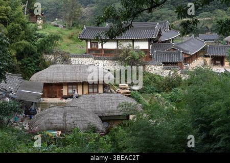 Yangdong Folk Village, UNESCO-Weltkulturerbe, Gyeongsangbuk-Do, Südkorea. Stockfoto