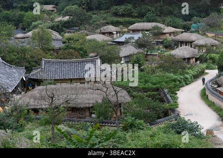 Yangdong Folk Village, UNESCO-Weltkulturerbe, Gyeongsangbuk-Do, Südkorea. Stockfoto