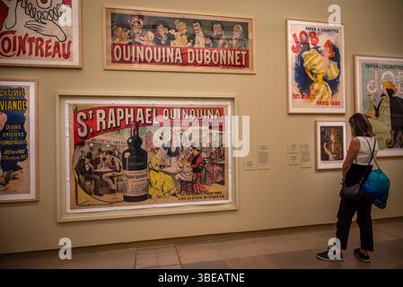 Die Ausstellung Art is in the Street, das goldene Zeitalter des illustrierten Posters in Paris, Musée d'Orsay, Paris, Frankreich Stockfoto