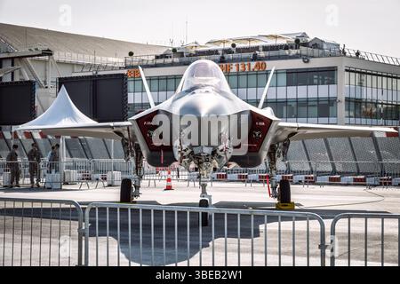 Lockheed Martin F-35 Lightning II Mehrzweck-Kampfflugzeug von 34th FS (Hill AFB) auf der Paris Air Show. Frankreich - 22. Juni 2017 Stockfoto