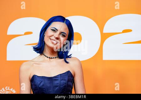 Zürich, Schweiz, 28. Mai 2025: Sänger Kings Elliot nominiert für den besten Breaking Act auf dem roten Teppich während der Swiss Music Awards 2025 in Halle Stockfoto