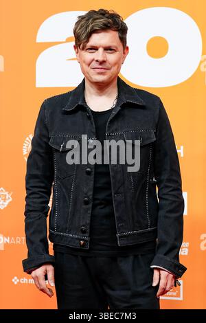 Zürich, Schweiz, 28. Mai 2025: Musiker Michael Patrick (Paddy) Kelly auf dem roten Teppich während der Swiss Music Awards 2025 im Hallenstadion in Z Stockfoto