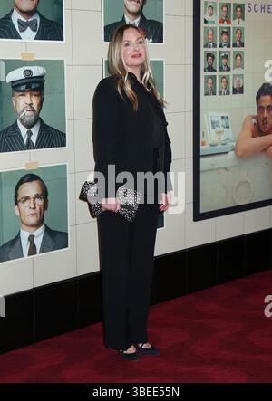 New York City, USA. Mai 2025. Hope Davis nahm am 28. Mai 2025 an der Premiere „The Phoenician Scheme“ in New York Teil, die im Jazz im Lincoln Center in New York City, NY, stattfand © Steven Bergman/AFF-USA.COM Credit: AFF/Alamy Live News Stockfoto