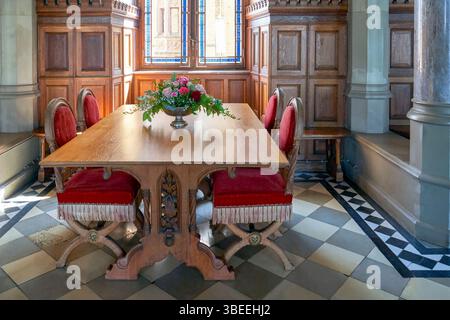 Beeindruckendes Inneres des Schlosses Hohenzollern. Hechingen, Deutschland Stockfoto
