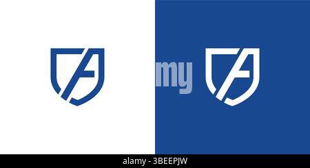 Modernes und professionelles Sicherheitsdesign – Ein Logo Stock Vektor
