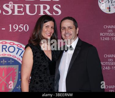 Beverly Hills, Kalifornien, USA. Mai 2025. Elissa Refold und Bobby Borisov, die an der La Chaîne des Rôtisseurs Beverly Hills teilnehmen, feiern kulinarische Exzellenz im Gravitas Club in Beverly Hills, Kalifornien. Quelle: Sheri Determan Stockfoto