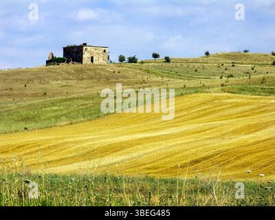 Landschaft in der Nähe von Vinci in Mittelitalien Stockfoto