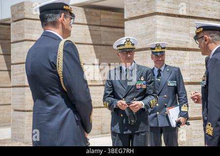 Rom, Italien. Mai 2025. Nicola Carlone, General Commander der Küstenwache bei einer feierlichen Veranstaltung der italienischen Küstenwache. Quelle: Rocco Pettini/Alamy Live News Stockfoto