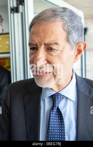 Rom, Italien. Mai 2025. Nello Musumeci, Minister für Katastrophenschutz und Meerespolitik bei einer feierlichen Veranstaltung der italienischen Küstenwache. Quelle: Rocco Pettini/Alamy Live News Stockfoto