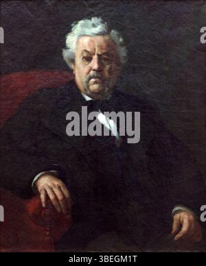 Victor Prouvés Porträt von Antoine-Louis Lefèvre aus dem Jahr 1880, das in Öl auf Leinwand gemalt ist, spiegelt das Bild dieser französischen Figur aus dem 19. Jahrhundert wider. Stockfoto