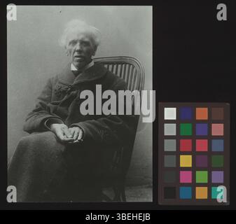 Ein Schwarzweißfoto von Franz Overbeck, datiert zwischen 1880 und 1900. Das Porträt zeigt die prominente Figur aus dem 19. Jahrhundert detailliert und zeigt seine historische Bedeutung in dieser Zeit. Stockfoto