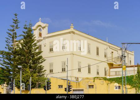 Tel Aviv, Israel - 16. Mai 2025: Ansicht des Kollegiums der Brüder von Jaffa. Jetzt Teil von Tel-Aviv-Yafo, Israel Stockfoto