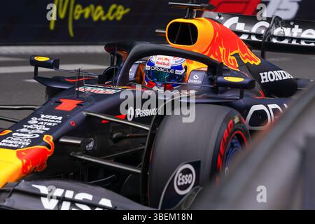 Montecarlo, Monaco. 29/22/2025. Max Verstappen aus den Niederlanden mit dem (1) Oracle Red Bull Racing RB21 Honda RBPT, Formel 1 TAG Heuer Gran Premio di Monaco 2025.Credit: Alessio Morgese AG. Foto Morale / Emage / Alamy Live News Stockfoto