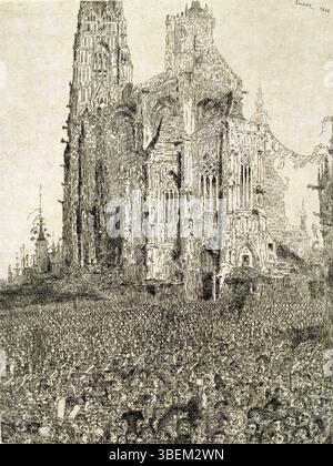 De kathedraal (James Ensor, 1896); Sammlung: Museum voor Schone Kunsten Gent Stockfoto