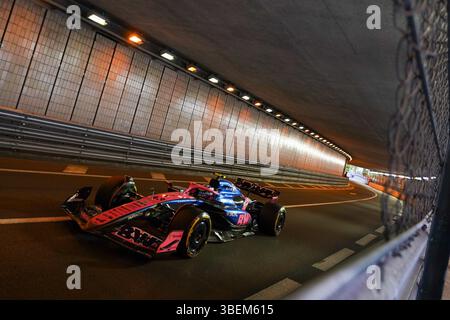 Franco Colapinto aus Australien fuhr das (43) BWT Alpine F1 Team A525 Renault während des Formel-1-TAGES Heuer Gran Premio di Monaco 2025 am 23. Mai auf Circuit de Monaco, Monaco. Stockfoto