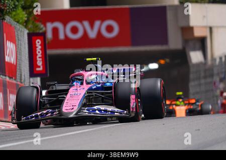Montecarlo, Monaco. 29/06/2025. Franco Colapinto aus Australien fährt das (43) BWT Alpine F1 Team A525 Renault, Formel 1 TAG Heuer Gran Premio di Monaco 2025.Credit: Alessio Morgese AG. Foto Morale / Emage / Alamy Live News Stockfoto