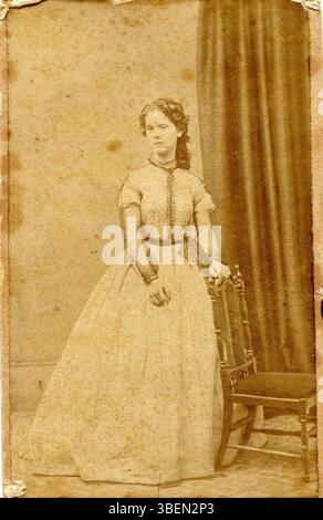 Dieses 1871 gemachte Foto zeigt Jenny Marx-Longuet, die Frau von Jean Longuet und Schwiegertochter von Karl Marx, einer bemerkenswerten Figur der marxistischen Bewegung. Stockfoto