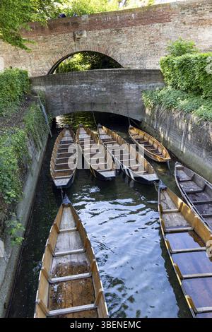 Ulm schickt in die Mündung des Blau. Speziell gebaute Schiffe der Ulmer Fischer und Kaufleute. Ulm, Baden-Württemberg, Deutschland, Europa Stockfoto