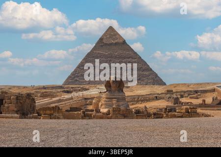 Die Pyramiden von Gizeh in Ägypten Stockfoto