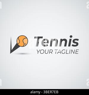 Moderne Design-Icon-Vorlage mit Tennis-Logo Stock Vektor