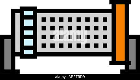 Mahlwerk Zementproduktion Farbe Symbol Vektor Illustration Stock Vektor