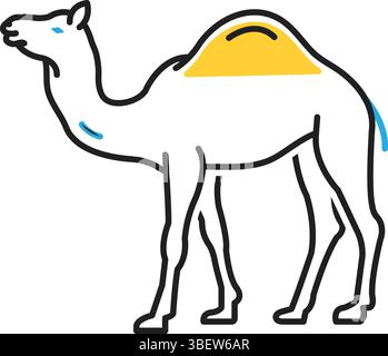 Symbol für Kamel, Karawane Stock Vektor