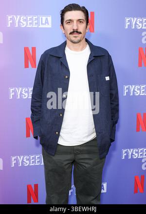 West Hollywood, Usa. Mai 2025. WEST HOLLYWOOD, LOS ANGELES, KALIFORNIEN, USA - 29. MAI: US-amerikanischer Schauspieler, Podcaster und Stand-up-Comedian Andrew Schulz kommt bei Netflix an ist Ein Witz präsentiert: FYSEE LA Comedy Night ATAS (Academy of Television Arts and Sciences) Emmy FYC (for Your Review) Event im Comedy Store am 29. Mai 2025 in West Hollywood, Los Angeles, Kalifornien, USA. (Foto: Xavier Collin/Image Press Agency) Credit: Image Press Agency/Alamy Live News Stockfoto