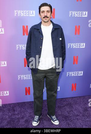 West Hollywood, Usa. Mai 2025. WEST HOLLYWOOD, LOS ANGELES, KALIFORNIEN, USA - 29. MAI: US-amerikanischer Schauspieler, Podcaster und Stand-up-Comedian Andrew Schulz kommt bei Netflix an ist Ein Witz präsentiert: FYSEE LA Comedy Night ATAS (Academy of Television Arts and Sciences) Emmy FYC (for Your Review) Event im Comedy Store am 29. Mai 2025 in West Hollywood, Los Angeles, Kalifornien, USA. (Foto: Xavier Collin/Image Press Agency) Credit: Image Press Agency/Alamy Live News Stockfoto